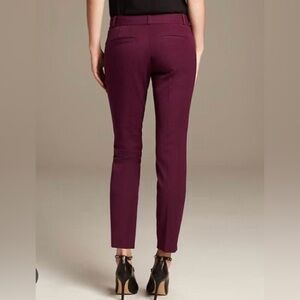 Banana Republic Deep Red Cropped Pants